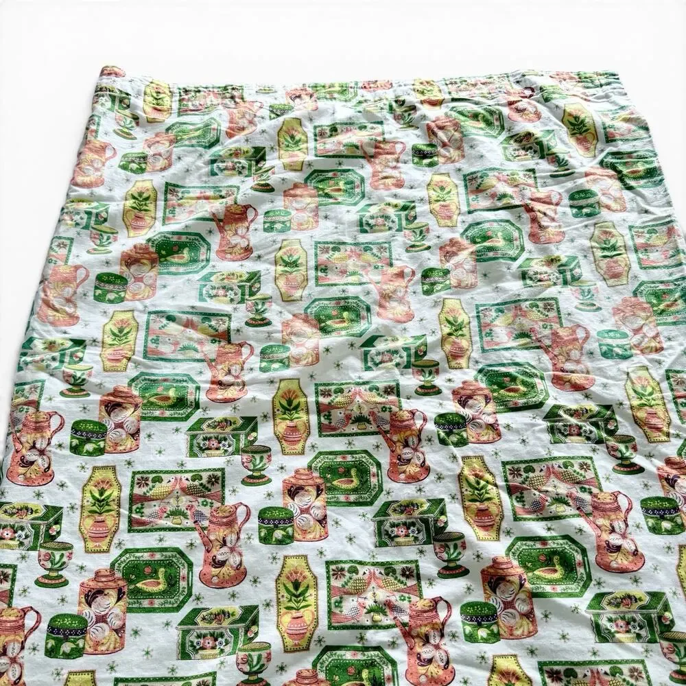 VTG MCM White Yellow Range Green Floral 64